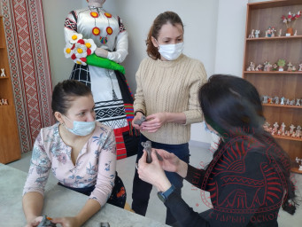Роспись Старооскольской глиняной игрушки