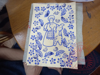Творческая лаборатория "Художественная набойка по ткани" с мастер-классами 7